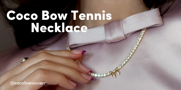 Coco Bow Tennis Necklace