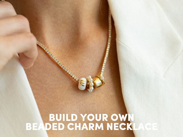 build your own beaded charm necklace