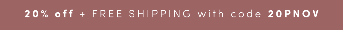 20% off with code 20PNOV