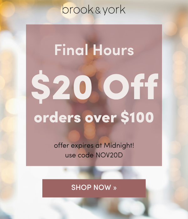 $20 off $100, ending soon