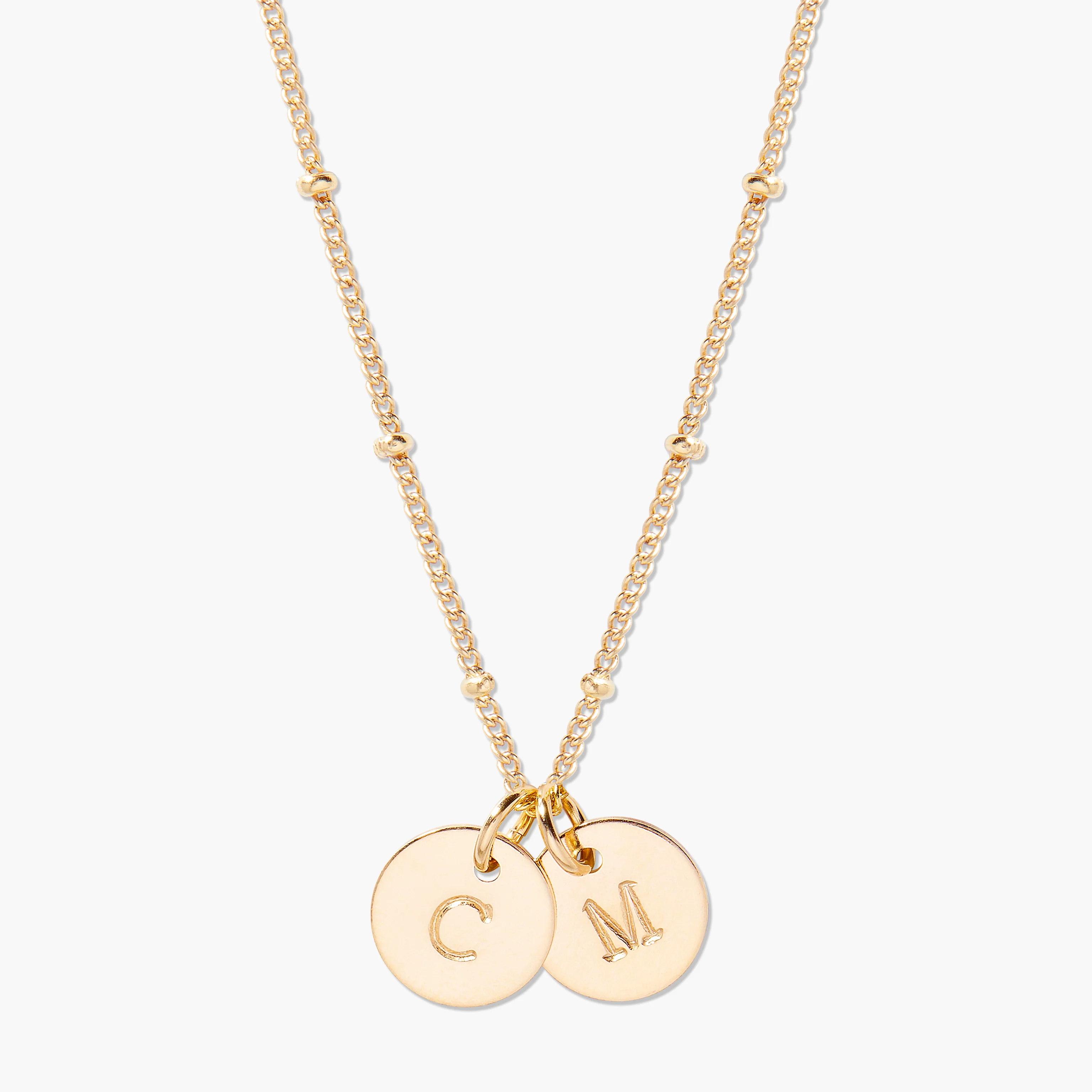 Image of Madeline Two Initial Pendant