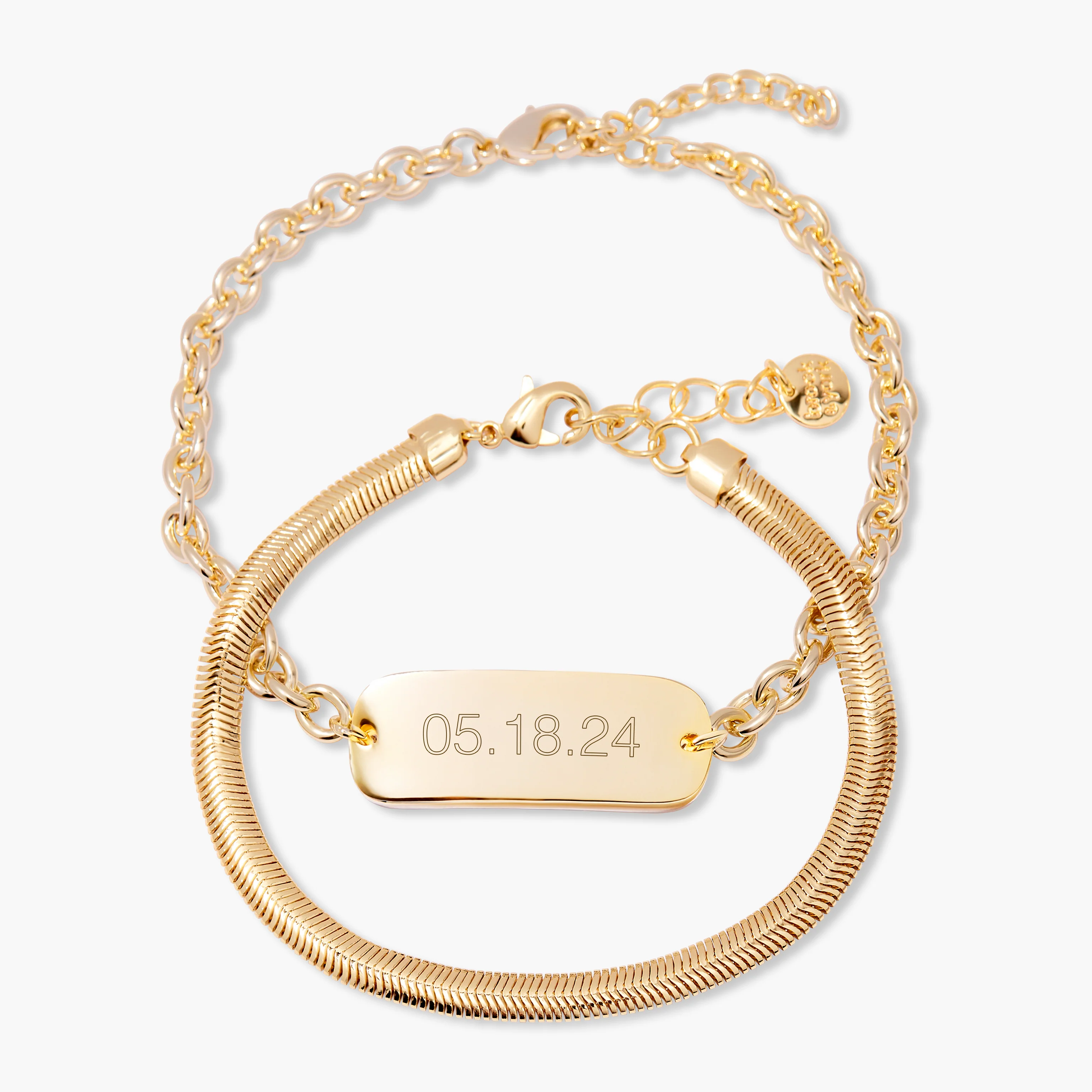 Image of Naomi Date ID Bracelet Set