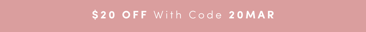 20% off with code20MAR