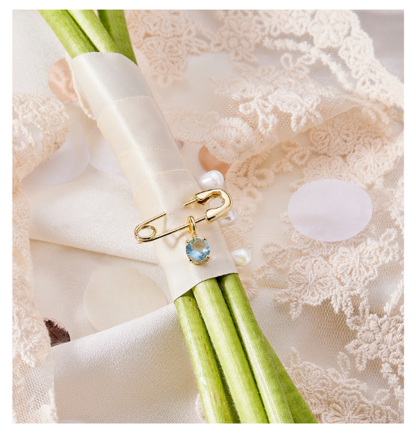 something blue charm pin