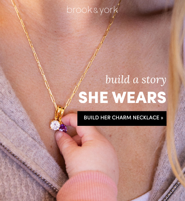 build your own birthstone stacking necklace