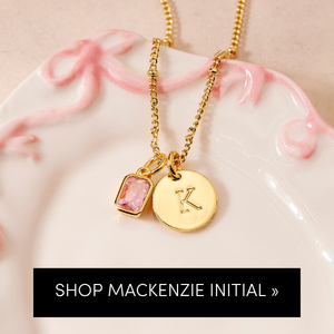 Mackenzie Birthstone Initial Pendant