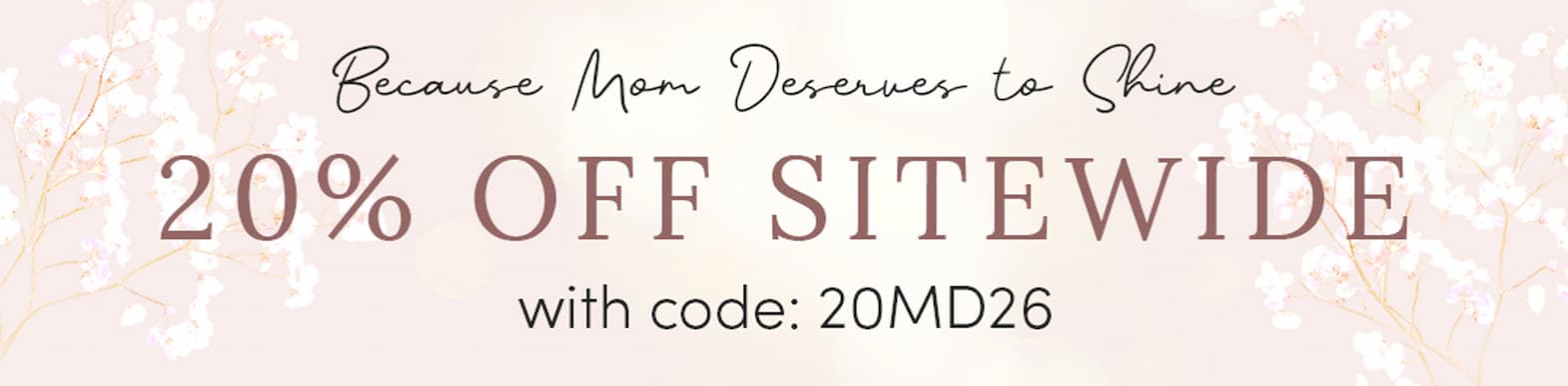 20% off with code 20MD26