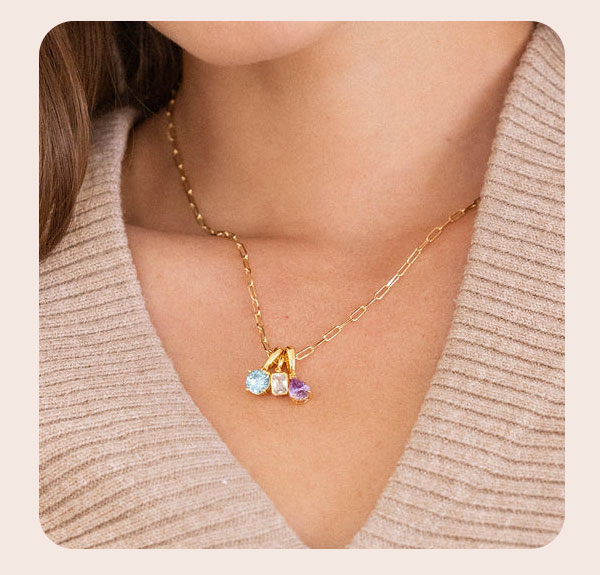 Colette Birthstone Stacking Necklace