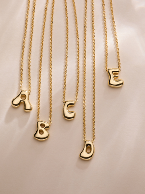 mini pippa initial necklace