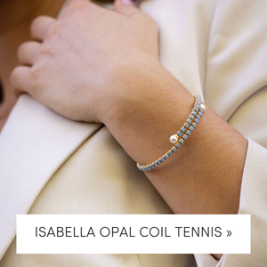 Isabella Opal Coil Tennis Bracelet