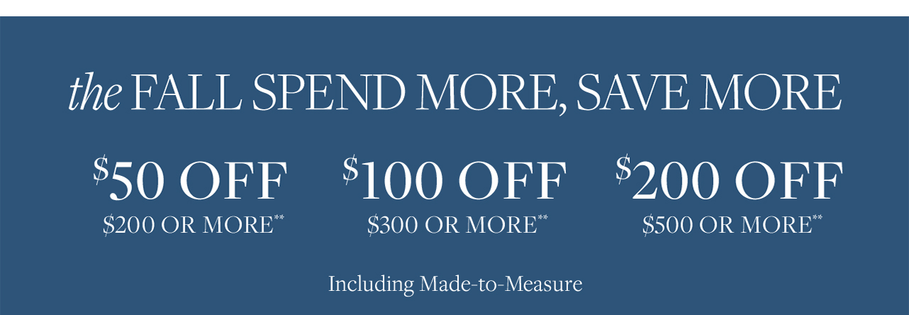 The Fall Spend More, Save More