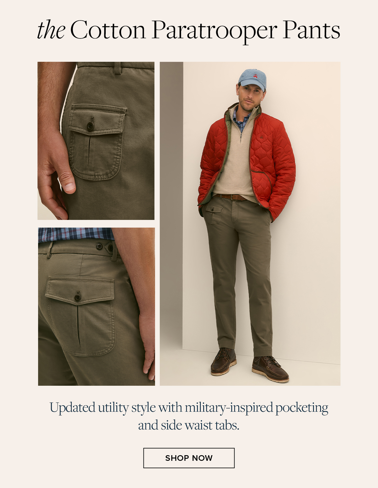 the Cotton Paratrooper Pants Shop Now