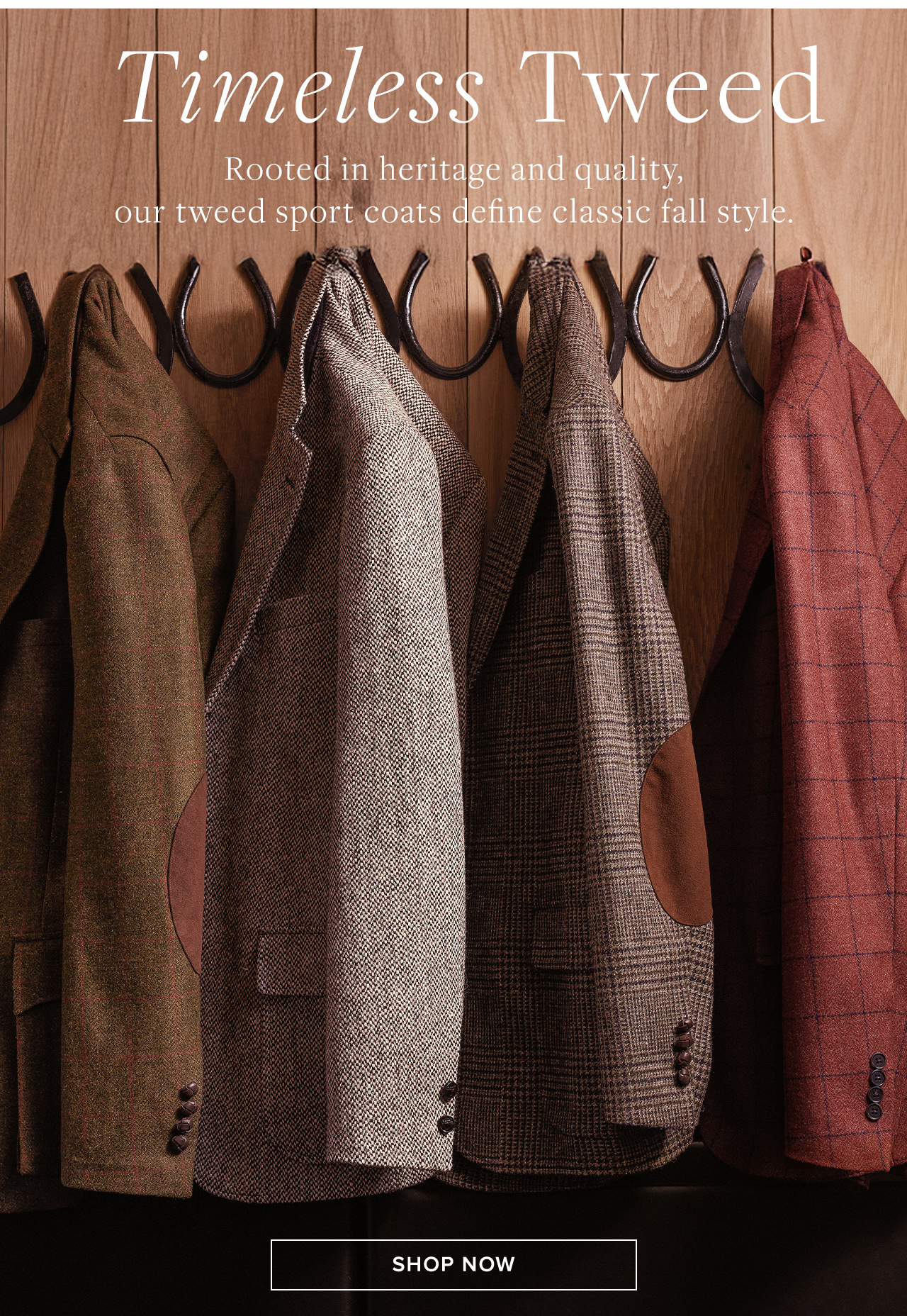 Timeless Tweed | Rooted in heritage and quality, our tweed sport coats define classic fall style. | Shop Now
