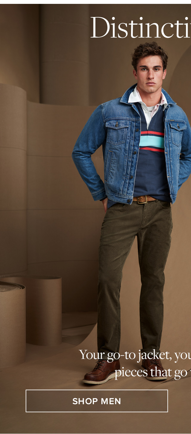 Distinctive Denim | Your go-to jacket, your most flattering jeans: pieces that go with everything. | Shop Men