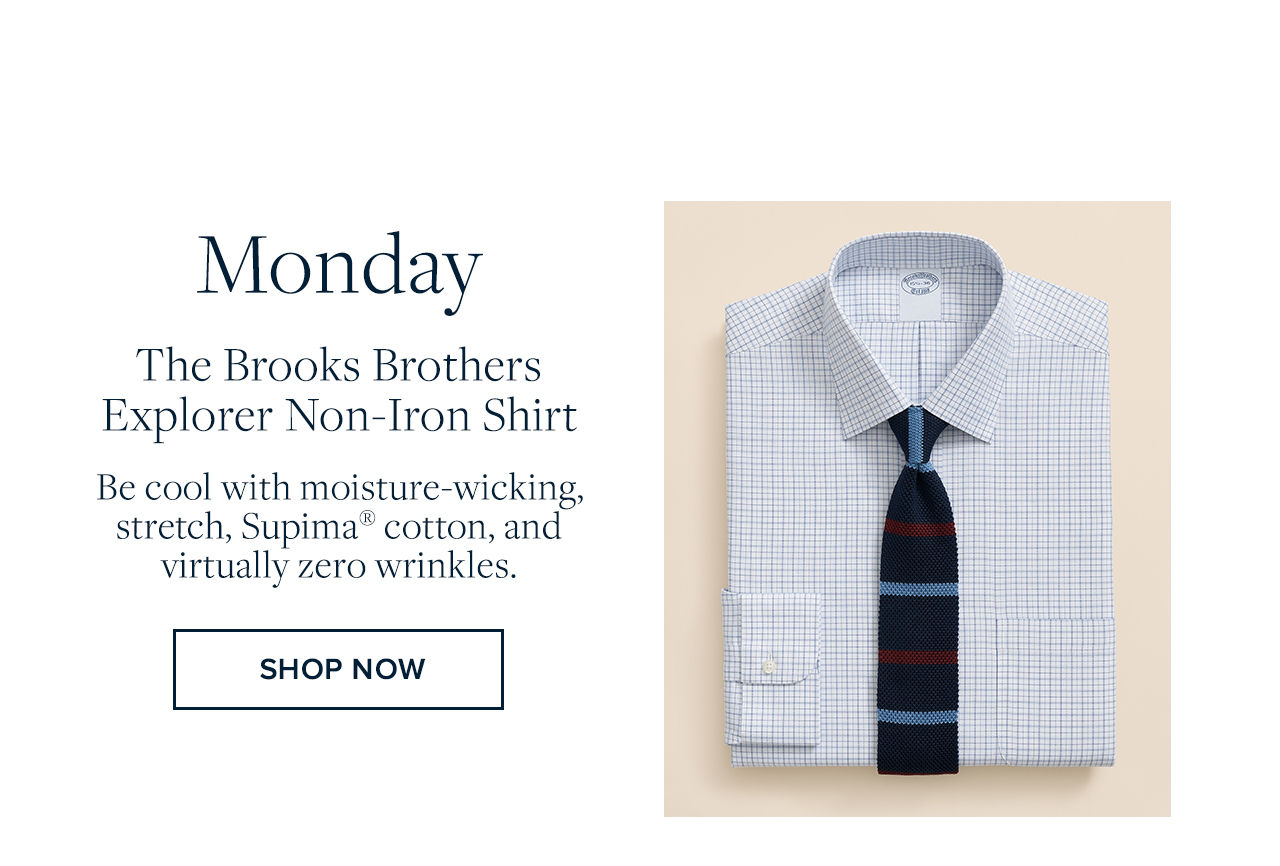 Monday The Brooks Brothers Explorer Non-Iron Shirt Shop Now