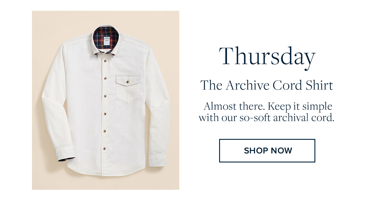 Thursday The Archive Cord Shirt Shop Now