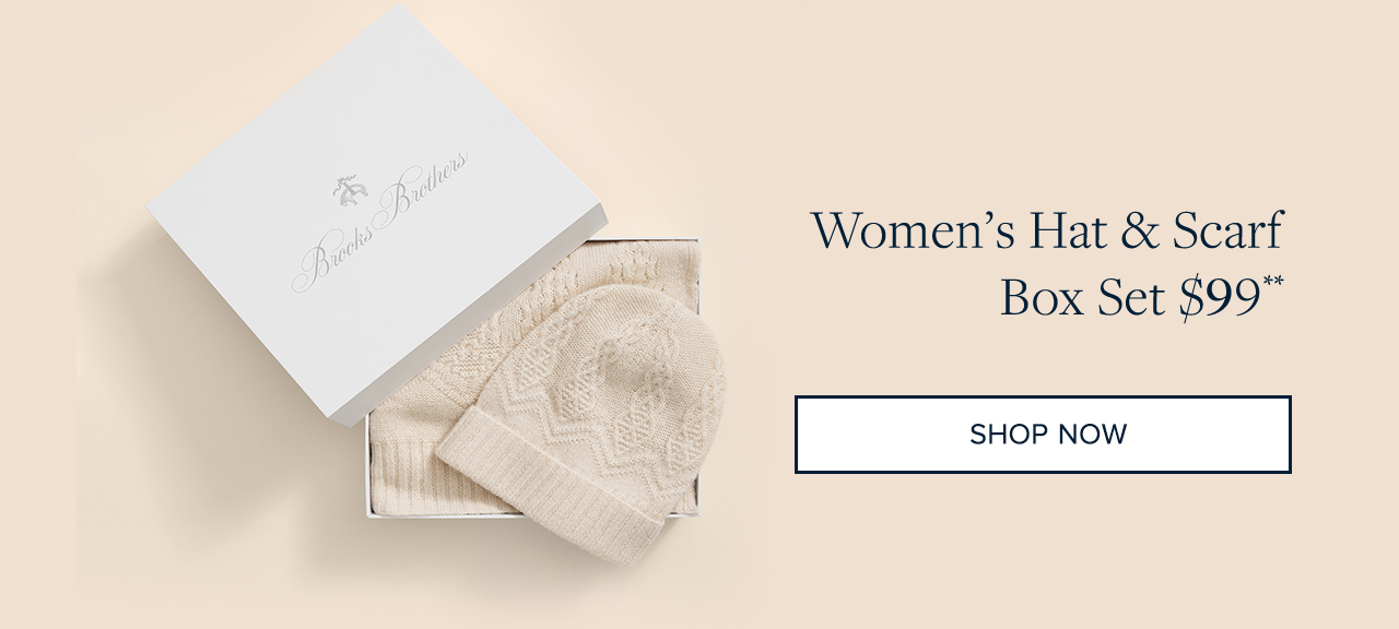 Women's Hat and Scarf Box Set $99 Shop Now