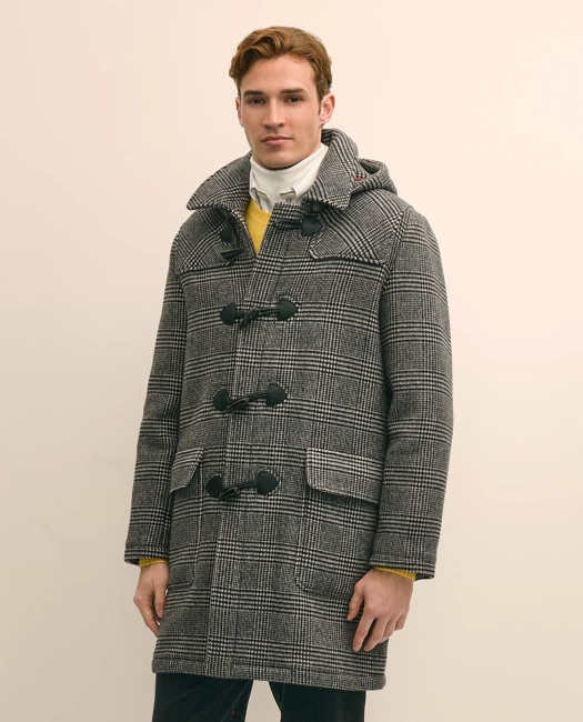 Image of Brooks Brothers Wool Glen Plaid Duffle