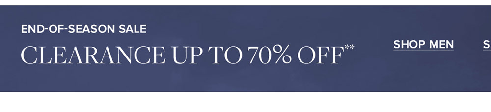 End-of-season Sale | Up to 70% off Clearance | Shop Men