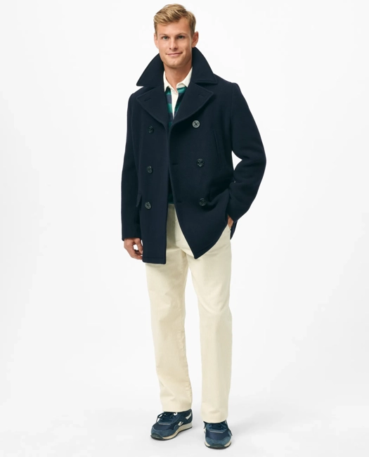 Image of Brooks Brothers Wool Peacoat Luxury