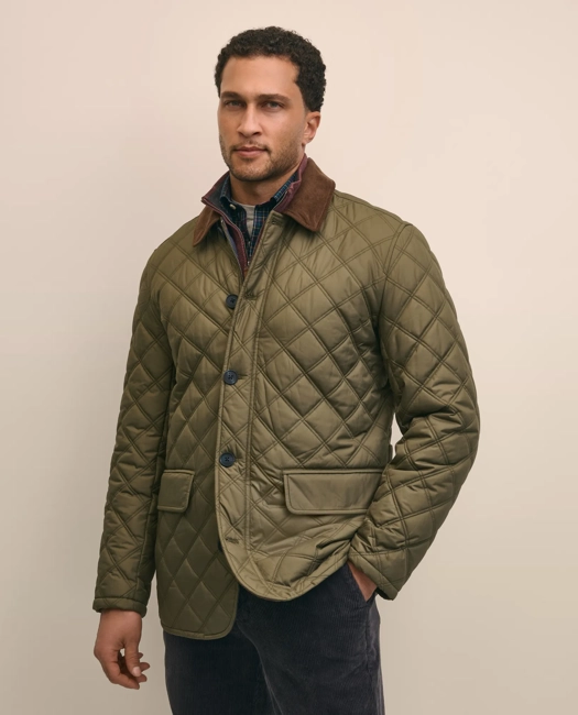 Image of Brooks Brothers Paddock Diamond Quilted