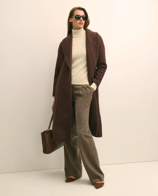 Image of Brooks Brothers Wool Blend Shawl-Collar