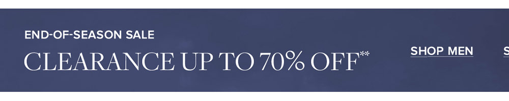 End-of-season Sale | Up to 70% off Clearance | Shop Men