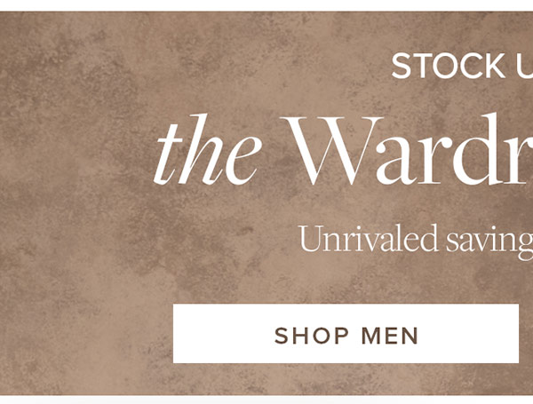 The Wardrobe Event. Shop Men