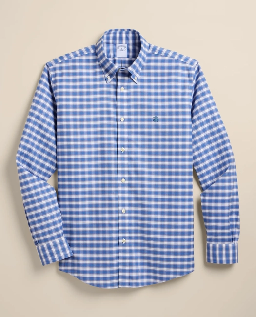 Image of Stretch Cotton Non-Iron Oxford Polo