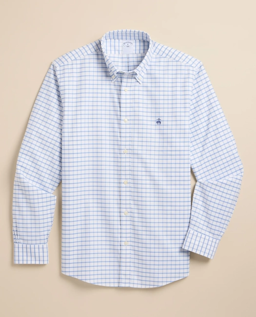 Image of Stretch Cotton Non-Iron Oxford Polo