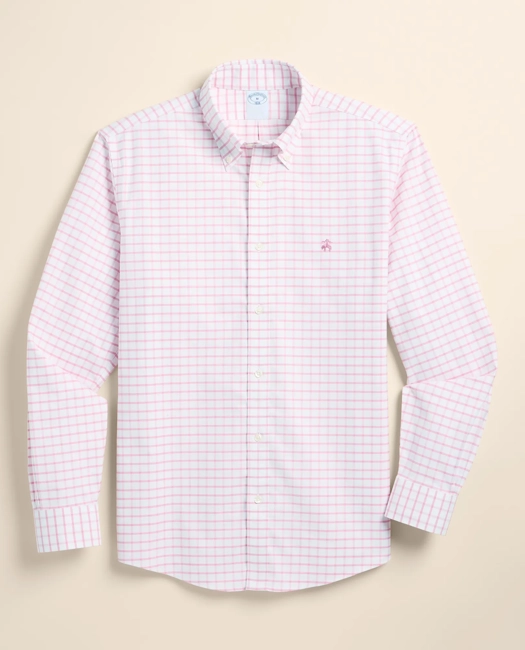 Image of Stretch Cotton Non-Iron Oxford Polo