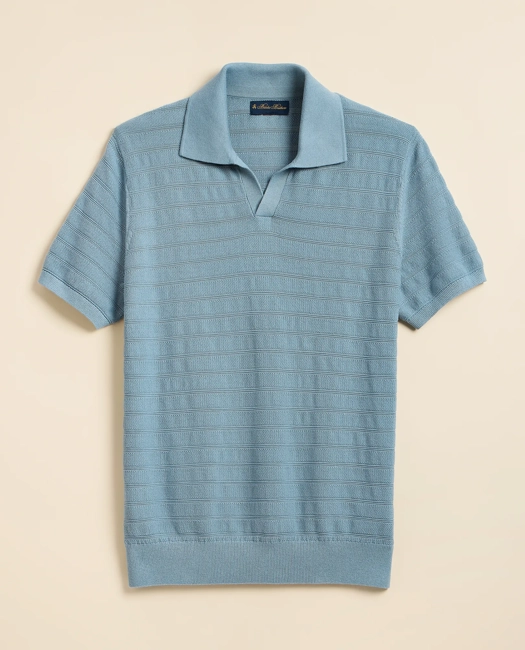 Image of Supima® Cotton Engineered-Stripe