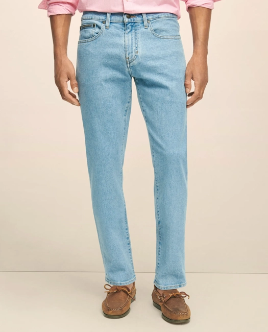 Image of Straight Fit Denim Jeans