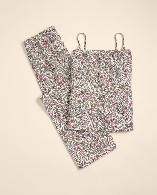 Image of Cotton Jersey Floral Pajamas