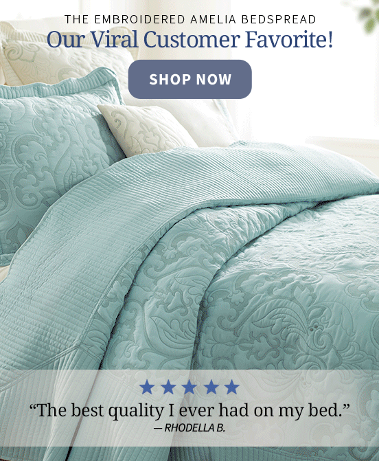 The Embroidered Amelia Bedspread Our Viral Customer Favorite Shop Now