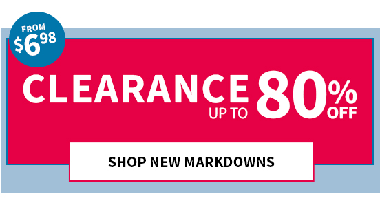 Up to 80% Off Clearance