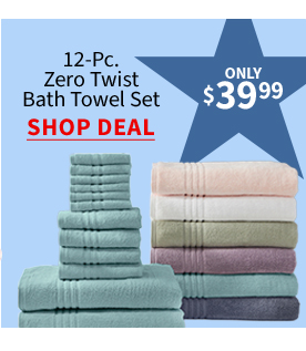 12PC BATH TOWEL SET