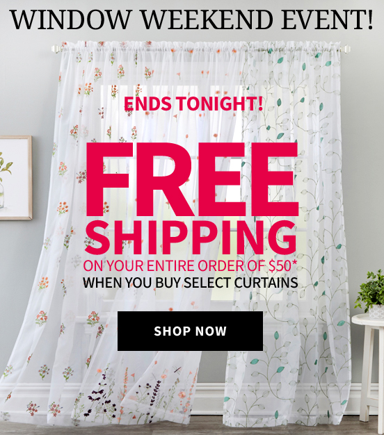 FREE SHIPPING ON SELECT CURTAINS