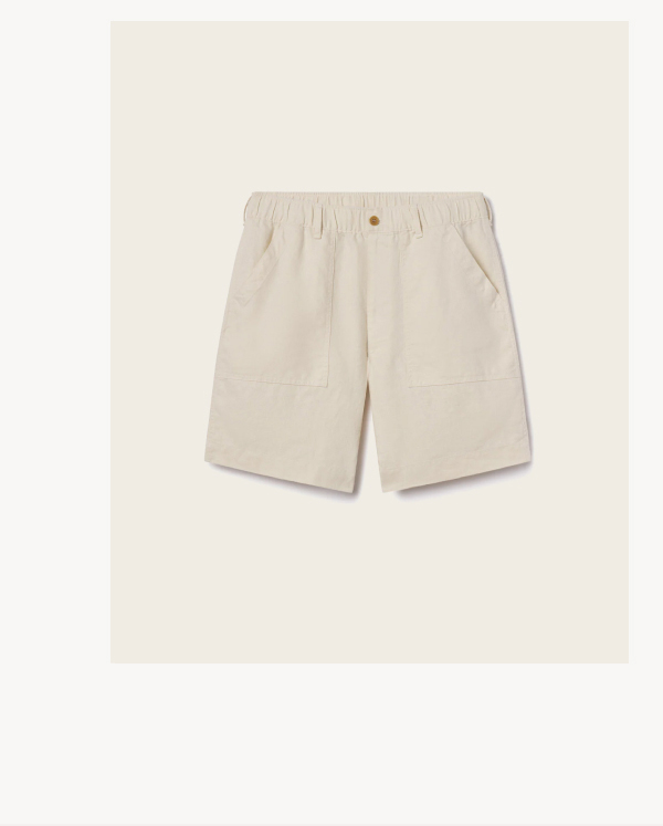 Loomed Linen Fatigue Short
