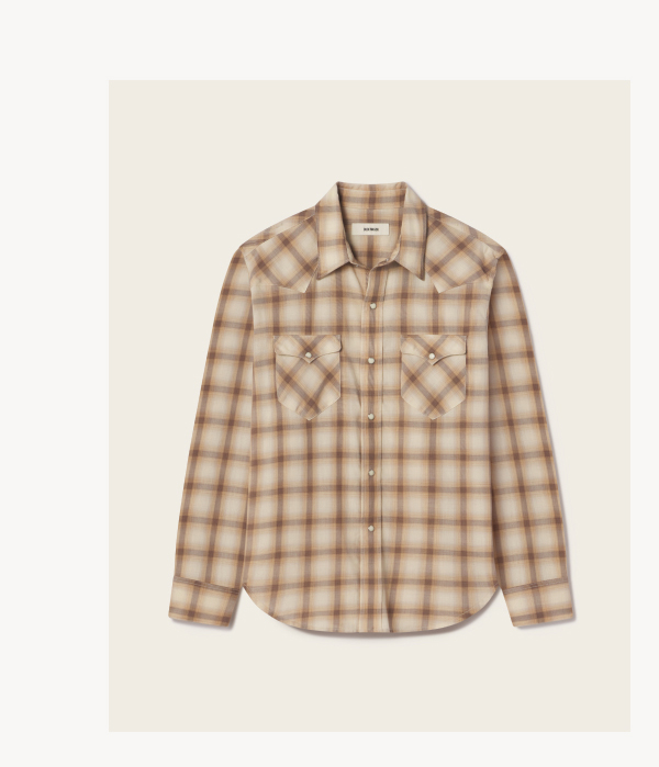 Brown Plaid Ombre