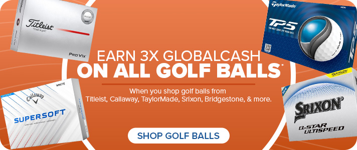 Earn 3X the rewards when you shop golf balls from Titleist, Callaway, TaylorMade, Srixon, Bridgestone & more.