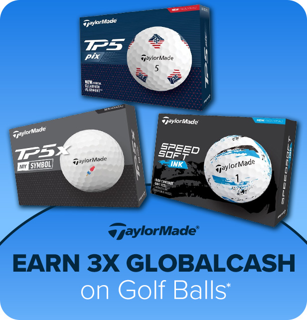 Get Triple GlobalCash on TaylorMade Golf Balls
