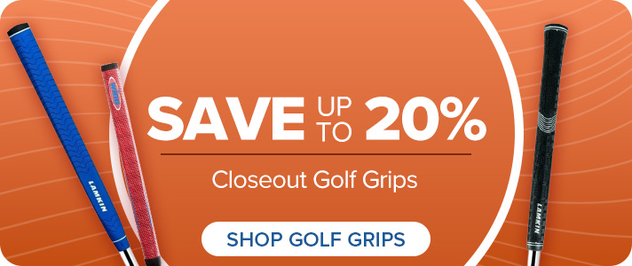Save up to 25% on Closeout Golf Grips