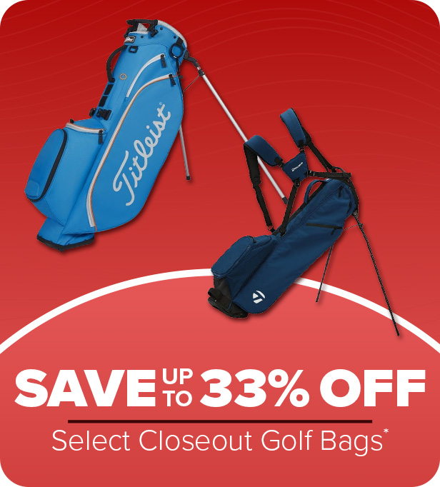 Save up to 33% off Select CloseOut Golf Bags