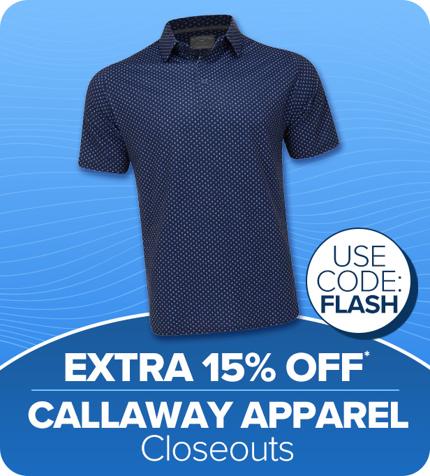 Callaway Apparel Closeouts- Extra 15% Off with Code