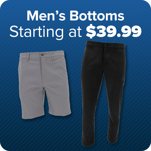Mens Bottoms starting at $39.99