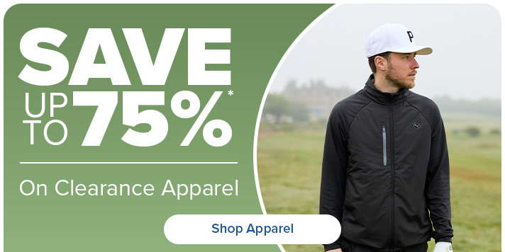 Save up to 75% on Clearance Apparel