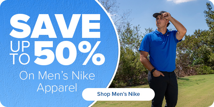 Save up to 50% on Men's Nike Apparel