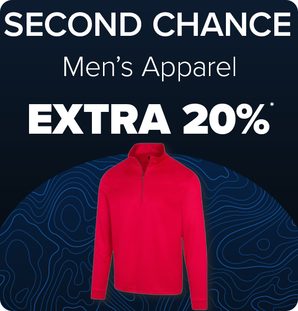 Save 20% on Men's Second Chance Apparel