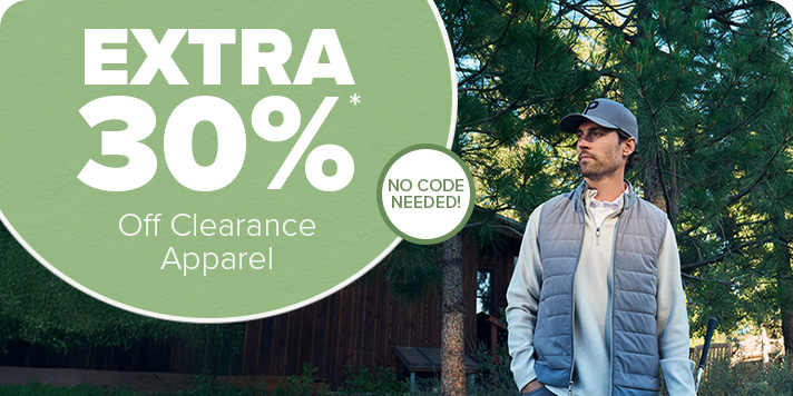 Extra 30% off All Clearance Apparel